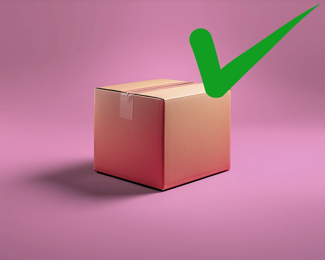 A plain, discreet cardboard package with no identifying marks.